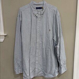 Polo by Ralph Lauren Men's Checkered Shirt in White and Gray